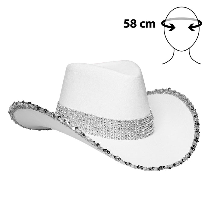 Cowboy Hattu Bling, Valkoinen