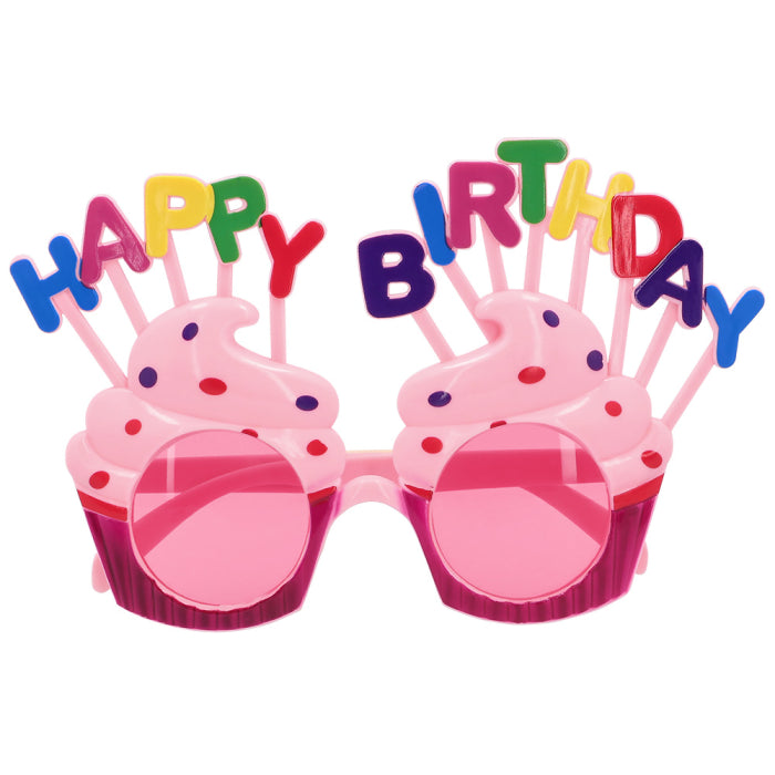 Juhlalasit "Happy Birthday" Kuppikakku