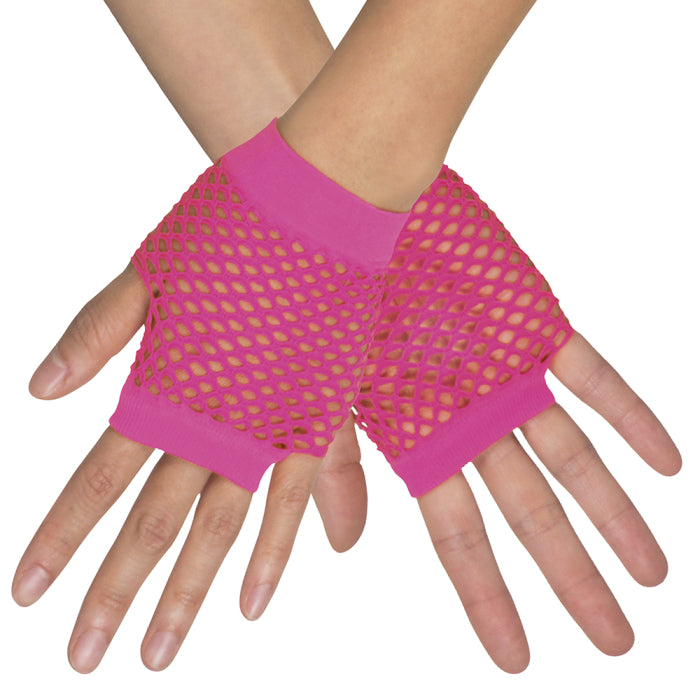 Lyhyet Verkkokäsineet Neon Pinkki