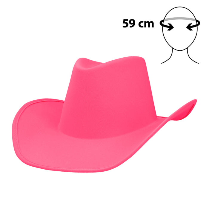 Cowboy Hattu Neon Pinkki