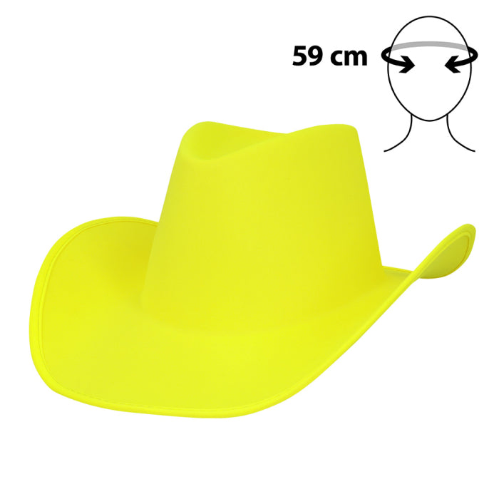 Cowboy Hattu Neon Keltainen