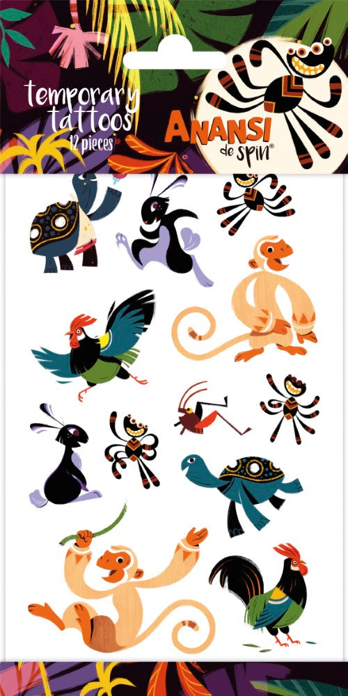 Siirtotatuoinnit Anansi Hämähäkit