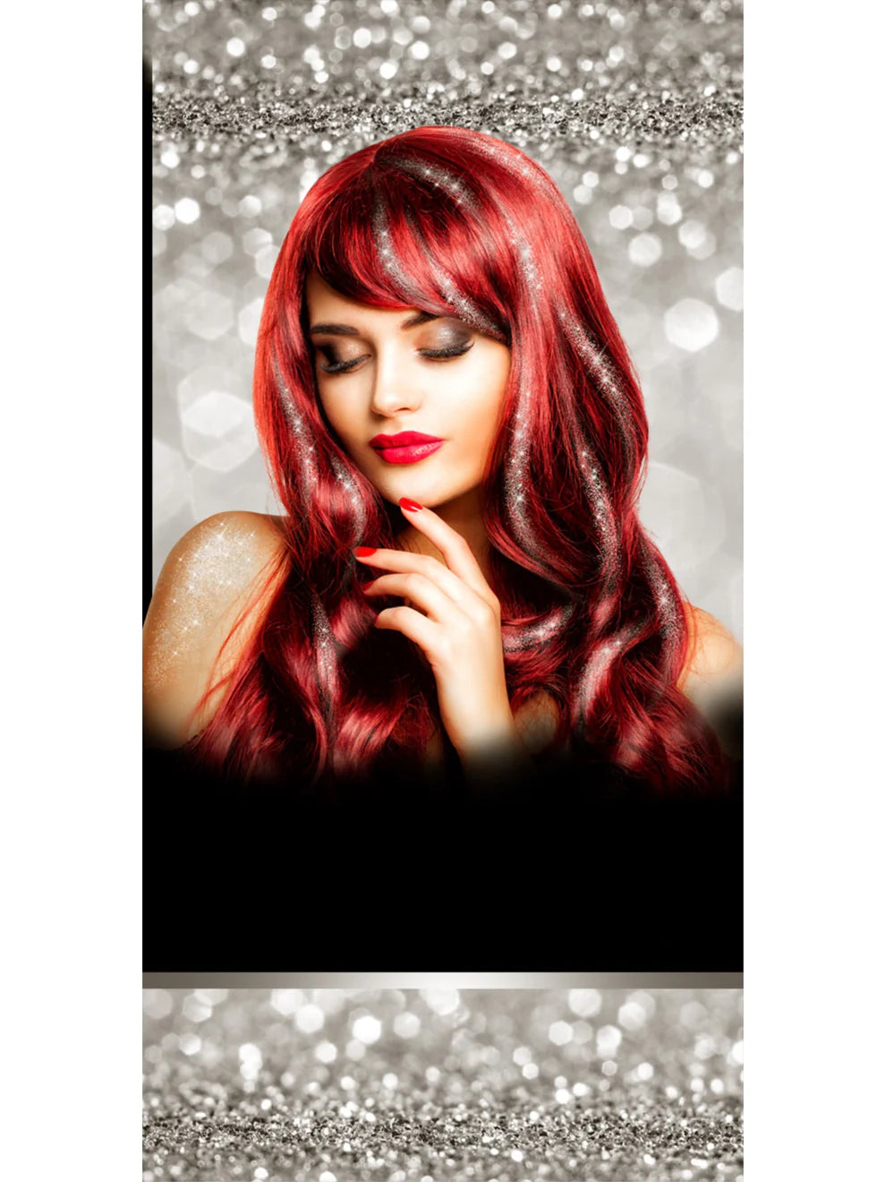 Glitter Hius ja Vartalo Spray, Hopea