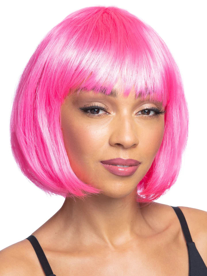 Polkka Peruukki Otsatukalla, Neon Pinkki