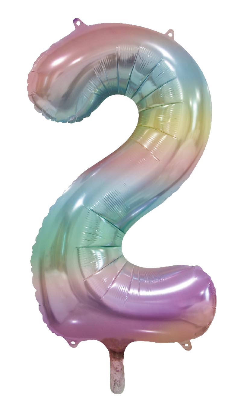 Folionumeropallo Pastelli Sateenkaari 2 86cm