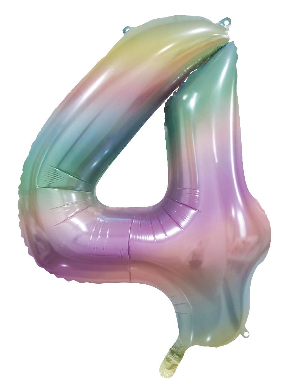 Folionumeropallo Pastelli Sateenkaari 4 86cm