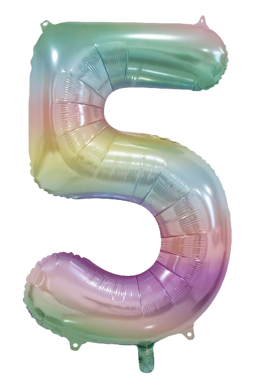 Folionumeropallo Pastelli Sateenkaari 5 86cm