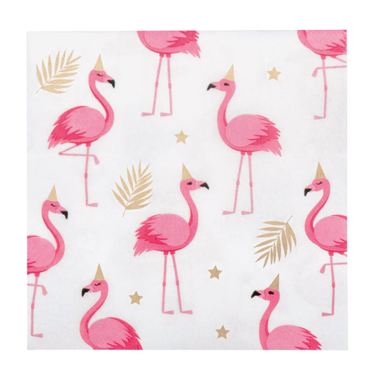 Flamingo-paperiset lautasliinat, 20 kpl