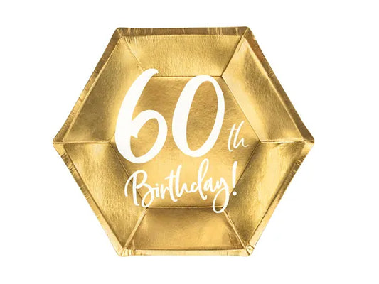 Lautanen ''60th Birthday'' (6 kpl 20cm)