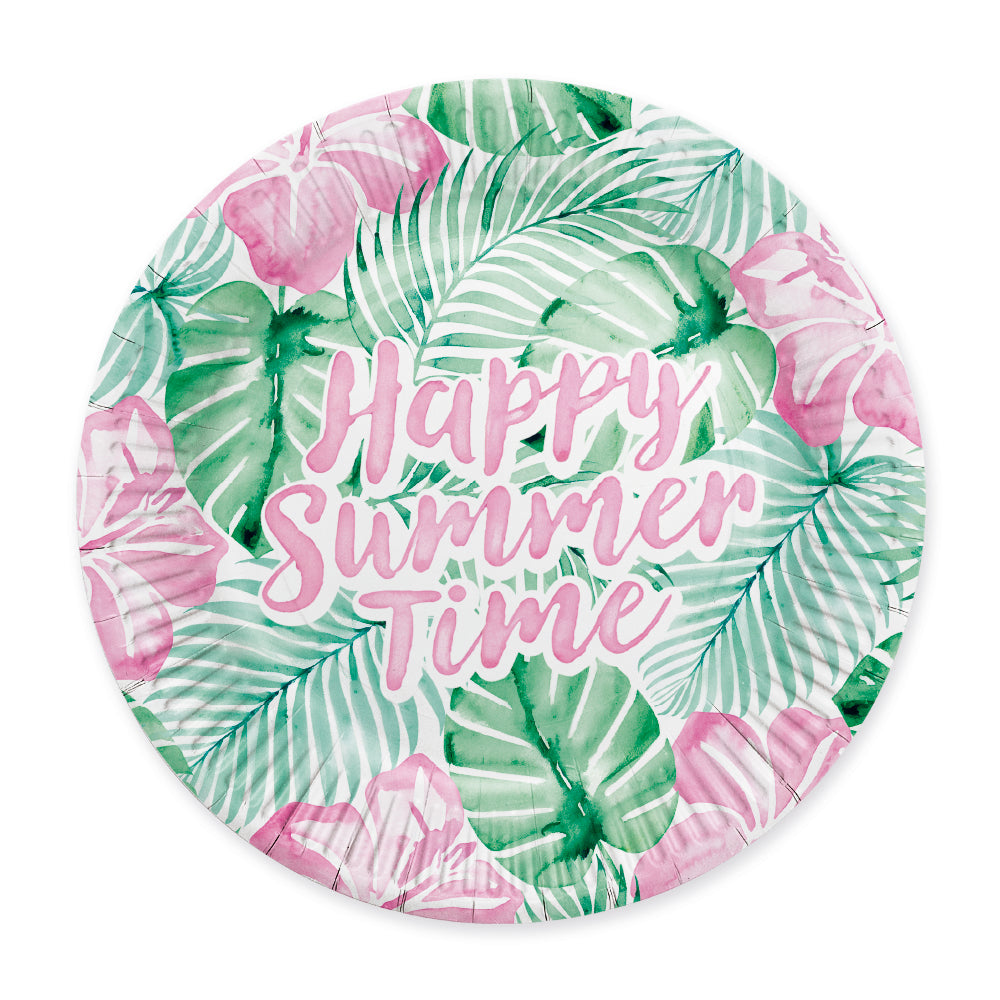 Lautanen Happy Summer Time 8kpl 23cm