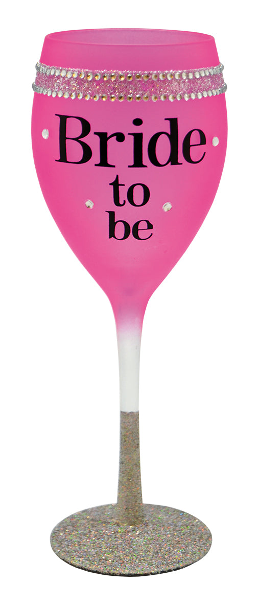 Viinilasi "Bride to be" Pinkki