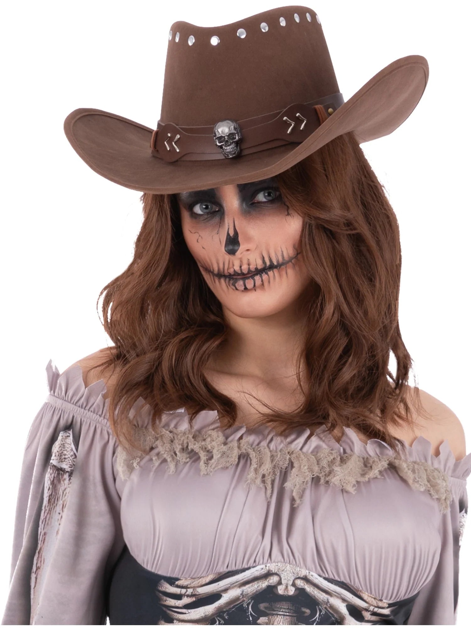 Cowboy Hattu Pääkallolla, Ruskea