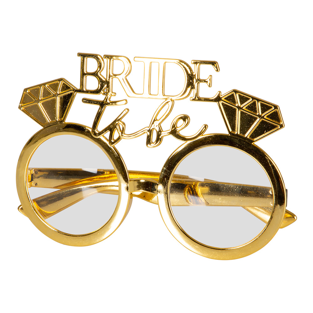 Juhlalasit "Bride to be" Kulta