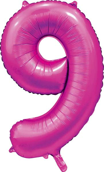 Folionumeropallo Satiini Pinkki 9 86cm
