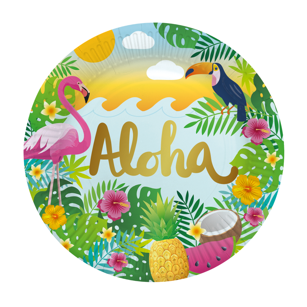 Lautanen Aloha 8kpl