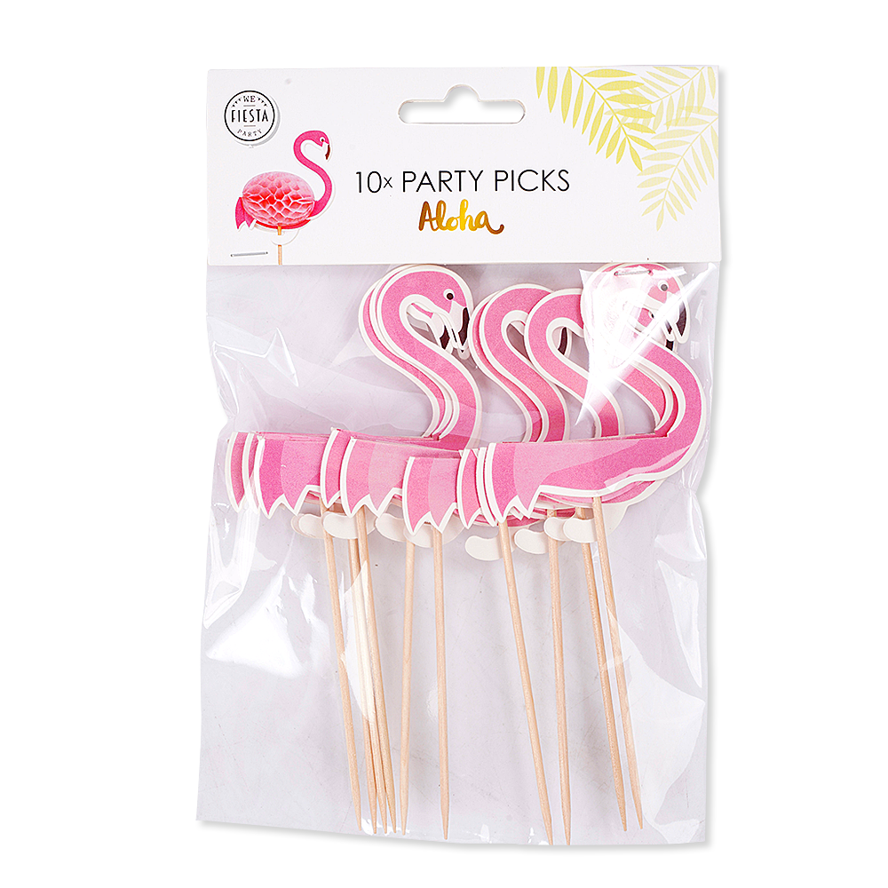 Cocktailtikut Flamingo 10kpl