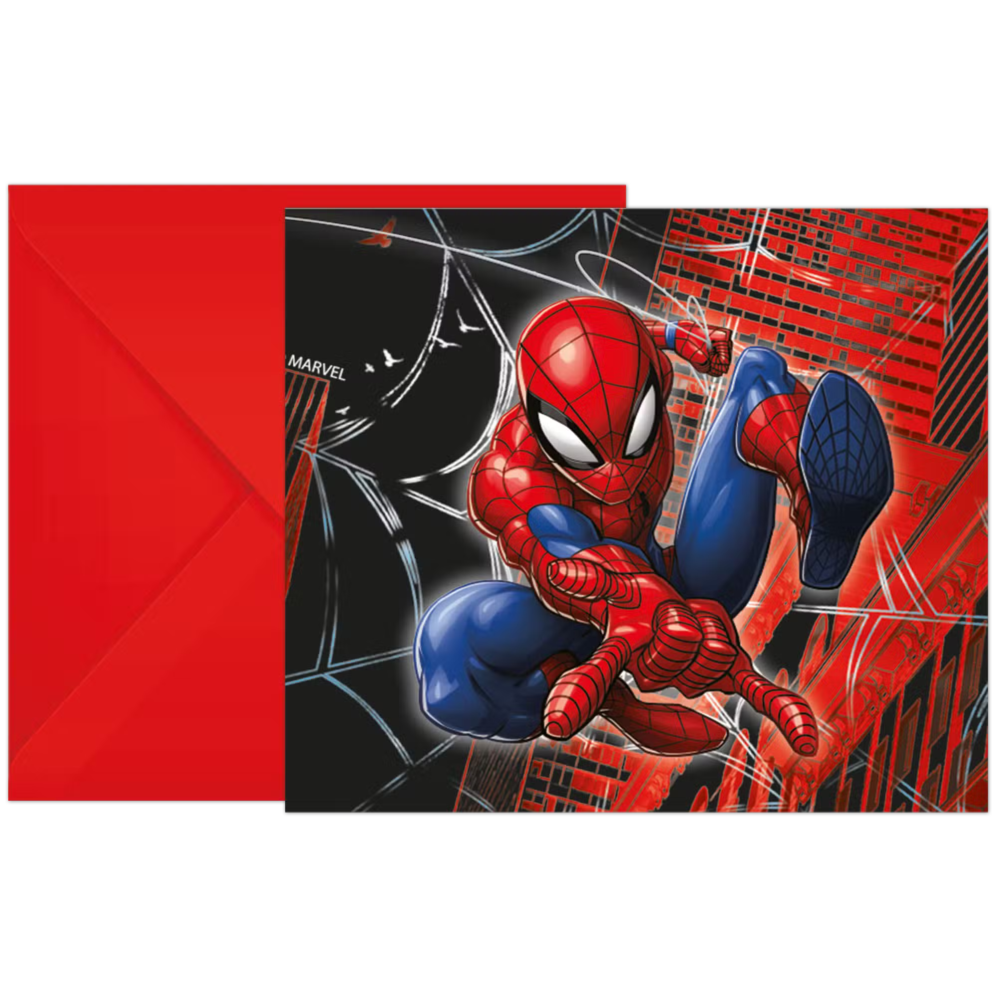 Kutsukortti Spiderman (6kpl)