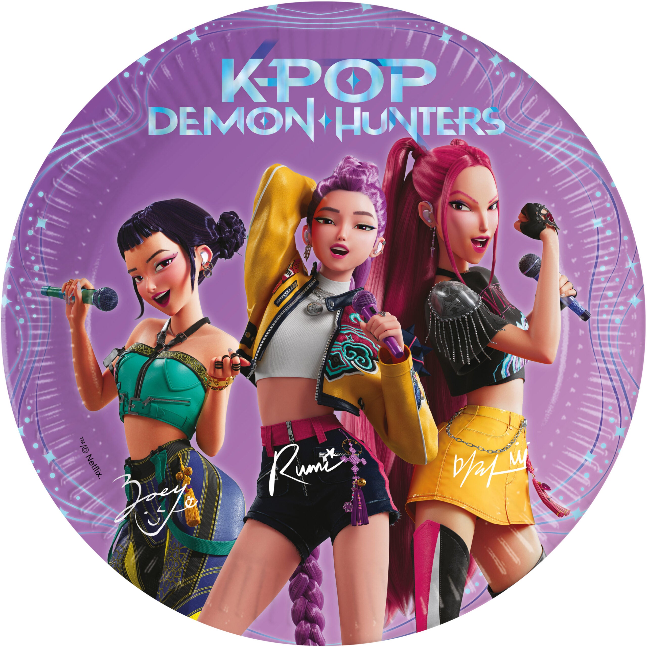 Lautanen K-POP Demon Hunters (20cm 8kpl)