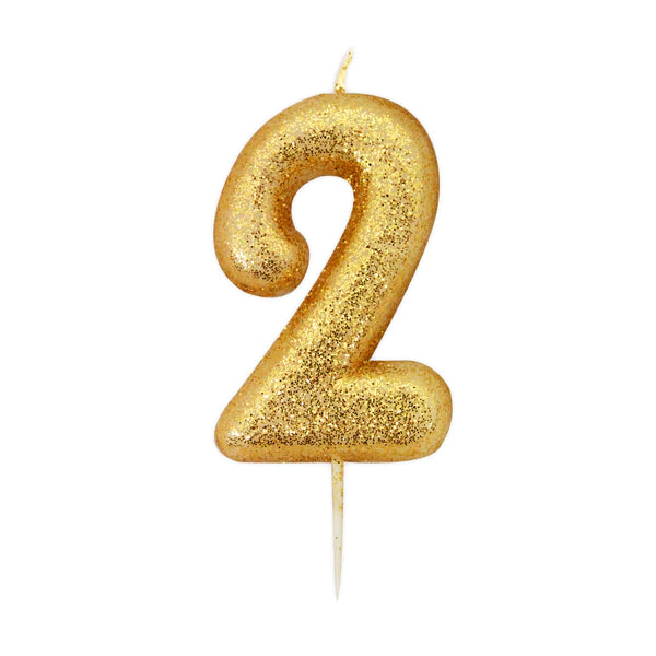 Glitter Kulta kynttilä 2