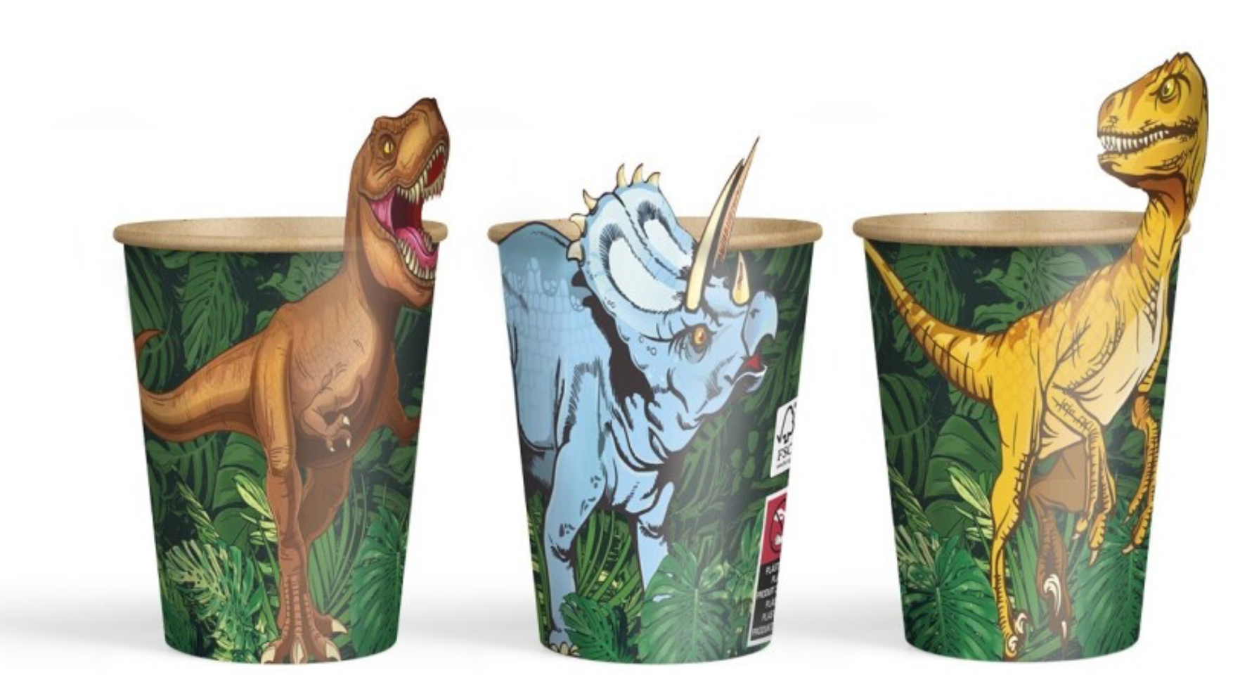 Pahvimuki Dinosaurus (6kpl)
