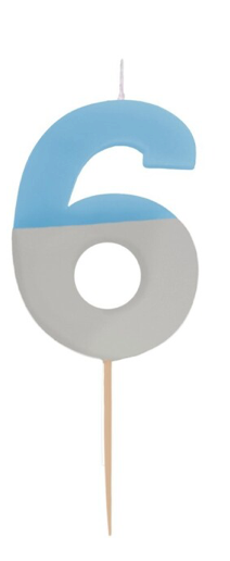 Kynttilä Sininen/Hopea 6