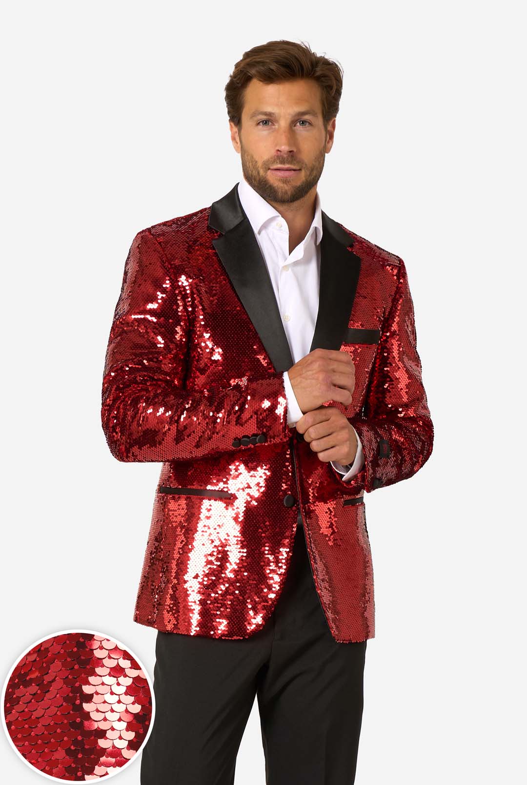 Glitterpaljetti Bleiseri Punainen