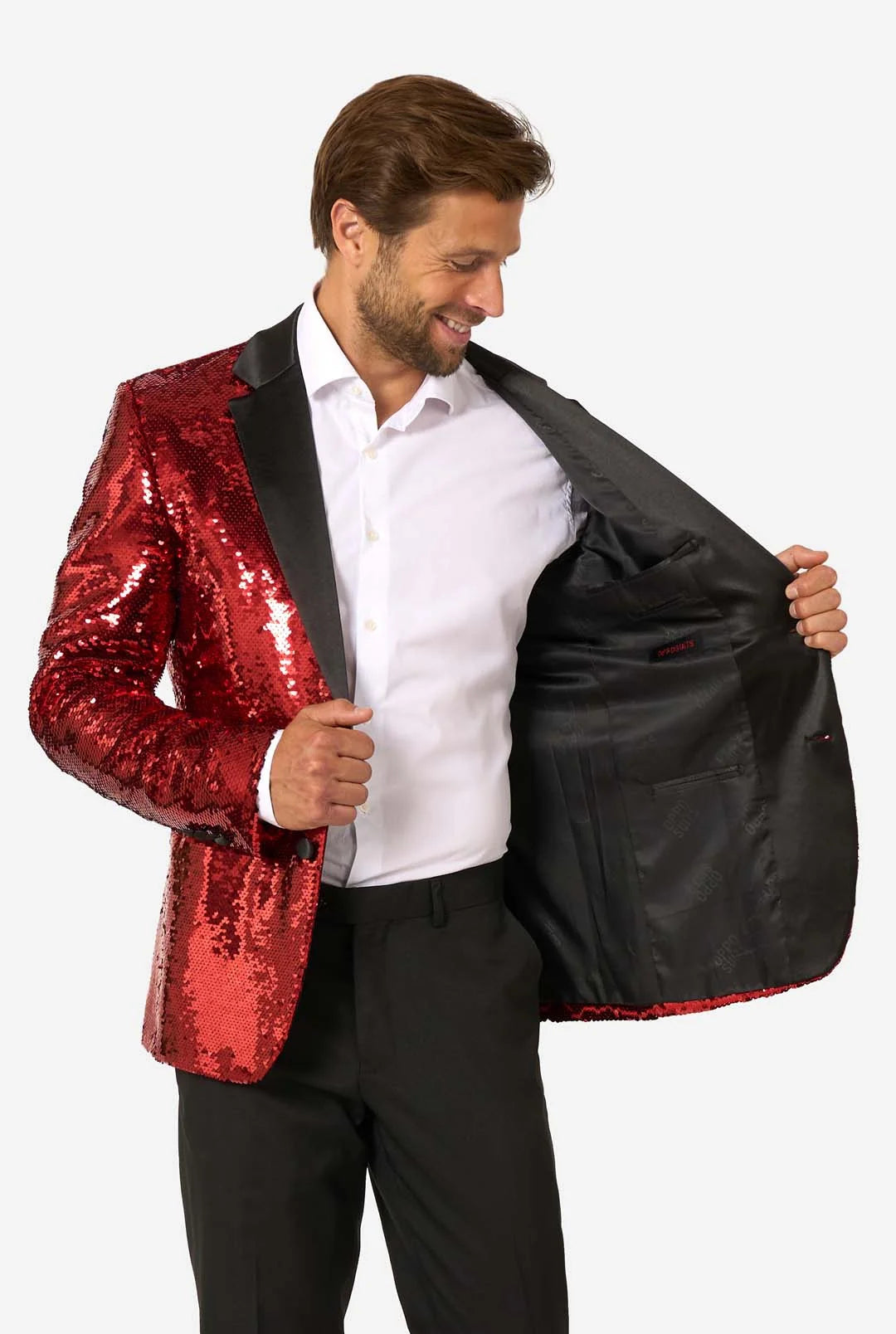 Glitterpaljetti Bleiseri Punainen