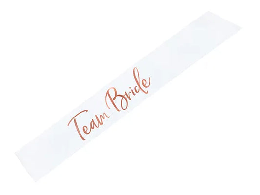 Olkanauha Ruusukulta ''Team Bride''