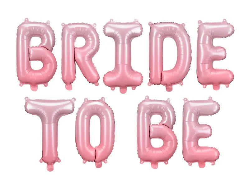 Foliopallo "Bride to be" vaaleanpunainen
