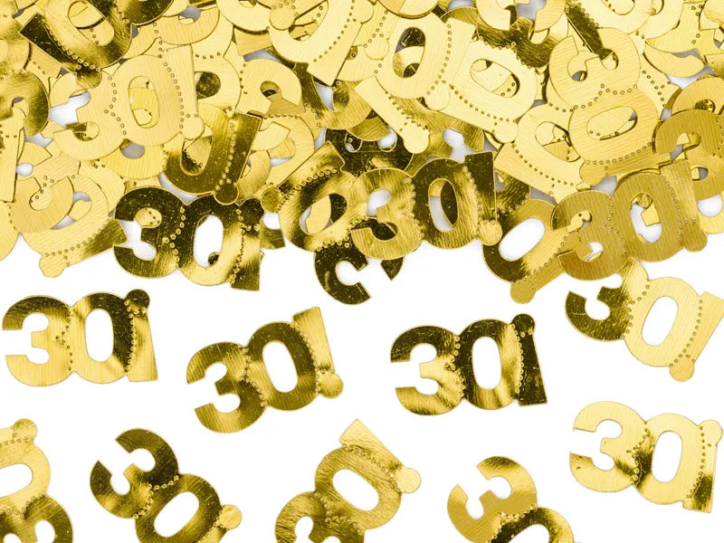 Konfetti "30" Kulta 15g