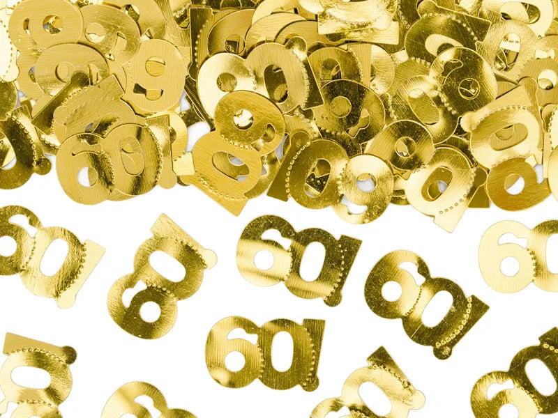 Konfetti "60" Kulta 15g