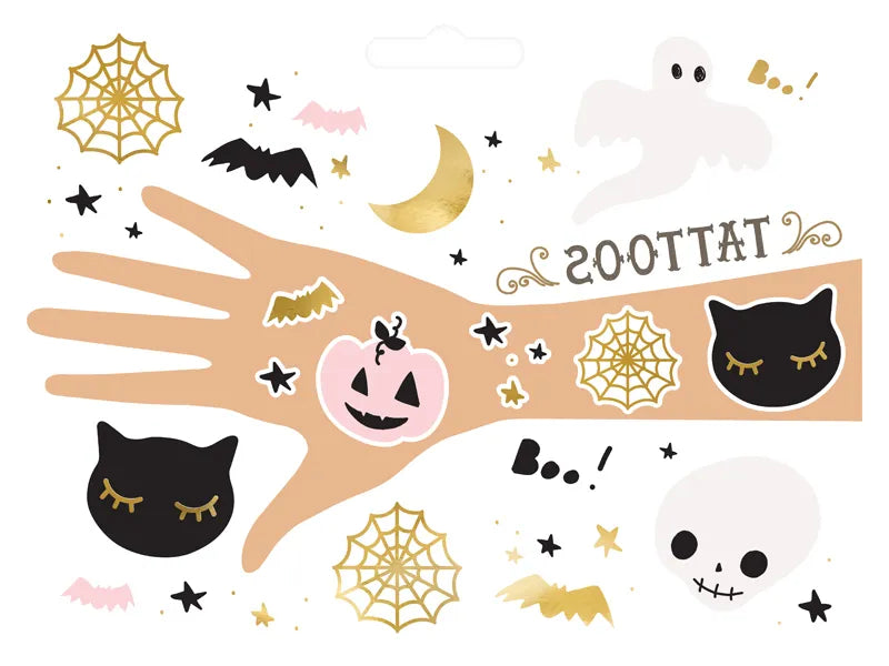 Halloween Siirtokuva Tatuoinnit (12 kpl)