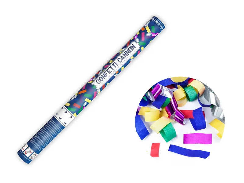 Konfetti kanuuna moniväri 60cm