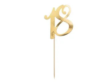 Kakkukoriste 18 kultainen