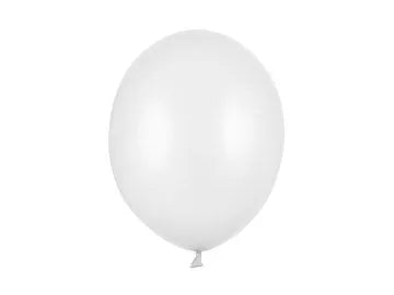 Ilmapallot metallin valkoinen, 50kpl 30cm