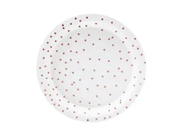 Lautaset polka dots 18cm (6kpl)