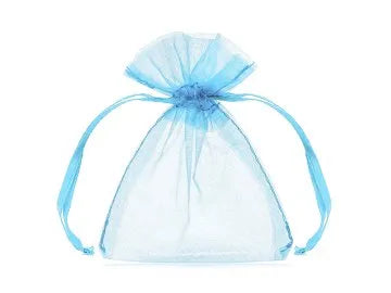 Organza Pussit, Vaaleansininen 10kpl