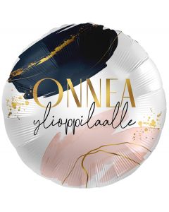 Foliopallo elävä ''Onnea ylioppilaalle'' 43cm
