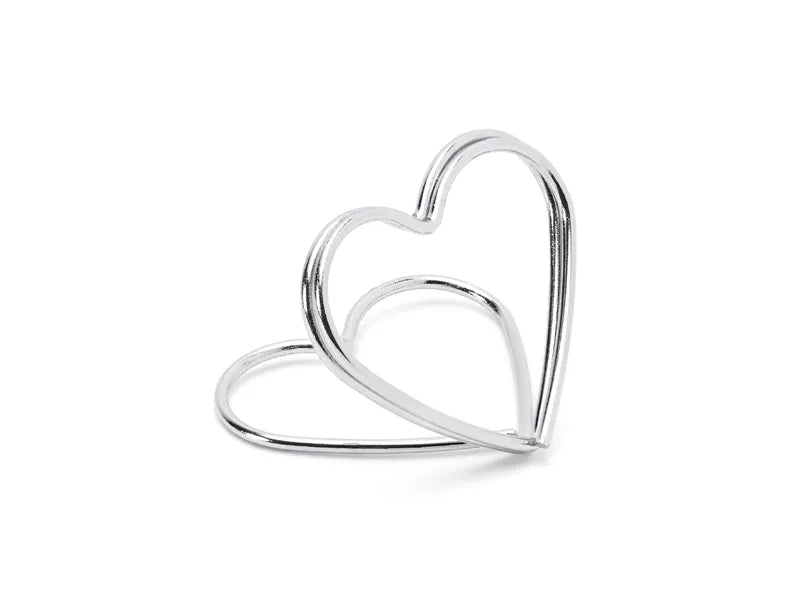 Paikkakortti Pidike Hopea Sydän (10 kpl 2.5cm)