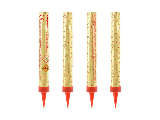 Suihkukynttilä Kulta 4 kpl (12 cm)