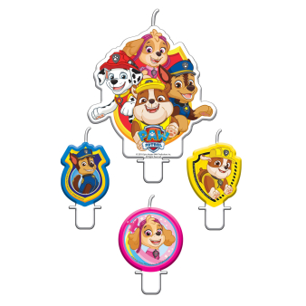 Kynttilt Paw Patrol (4 kpl 5.4/9.5cm)