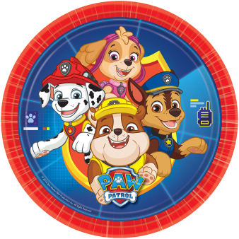 Lautanen Paw Patrol (8 kpl 23cm)