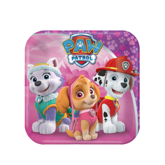 Lautanen Paw Patrol Pinkki (8 kpl 18cm)