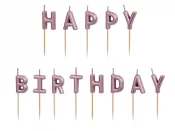 Kakkukynttil Ruusukulta "Happy Birthday"