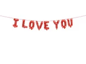 Foliokirjaimet '' I LOVE YOU'' 210x35 cm
