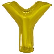 Kirjainfoliopallo Kulta Y 86cm