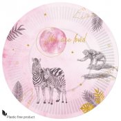 Lautanen Safari Pink 18cm