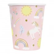 Pahvimukit Yksisarvinen (8 kpl 270ml)