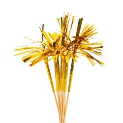 10 kpl foliotikkua, 24cm, kulta