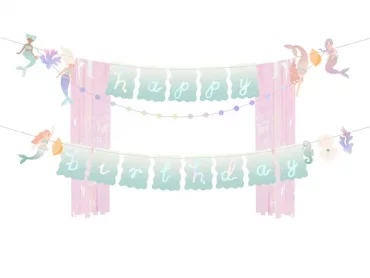 "Happy Birthday" Merenneito Banneri, 130cm, Lajitelma